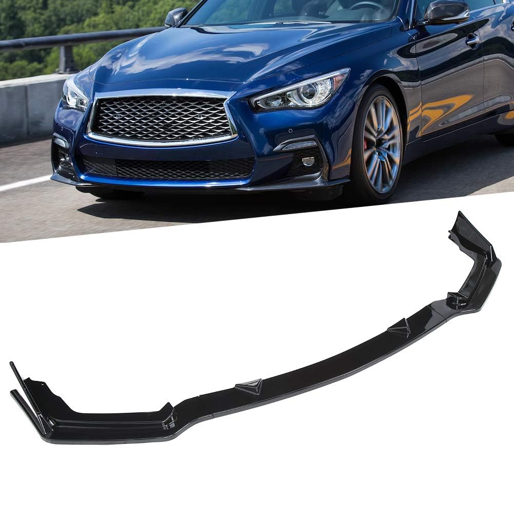 Auto Frontspoiler für Infiniti Q50 2014 2015 2016 2017,Auto Frontstoßstange Splitter Diffusor Protector körperkit von KAMNIK