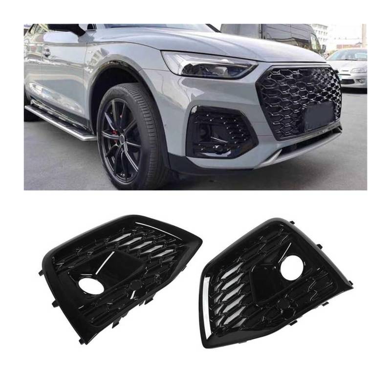 Nebelscheinwerfer Gitter für Audi Q5 80A Facelift 2021 2022,Auto Front Nebel Licht Lampe Abdeckung Trim von KAMNIK