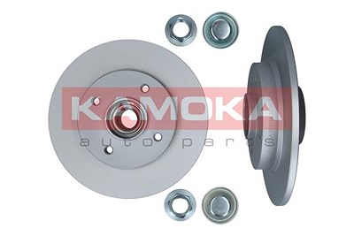 Kamoka 2x Bremsscheibe mit Radlager mit ABS-Ring Hinterachse für Citroën, Peugeot von KAMOKA