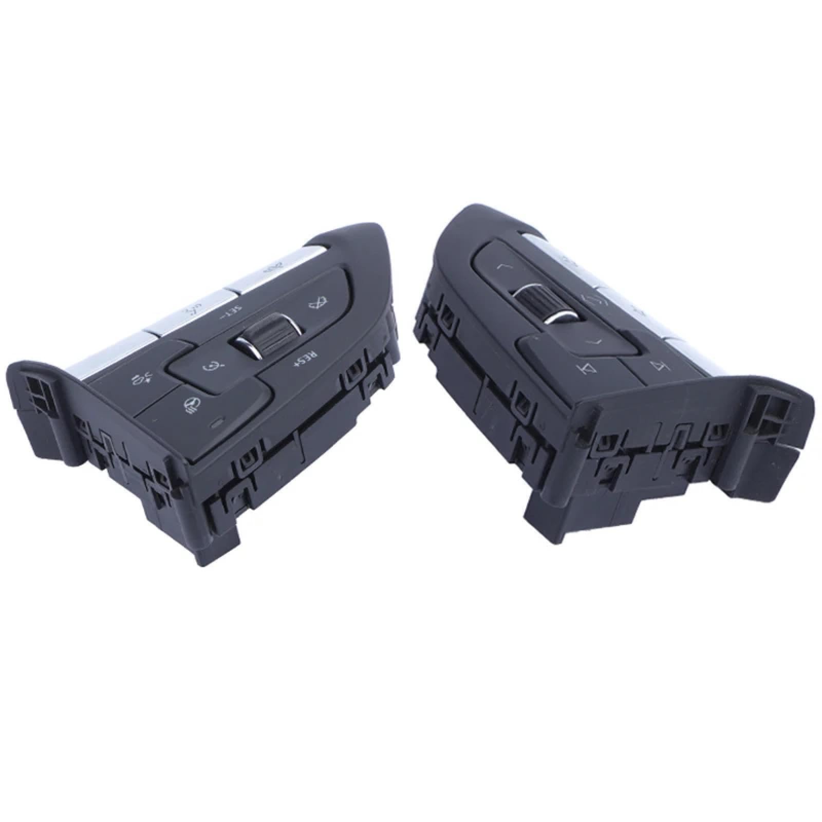 KAMPYTZX Auto Lenkrad Knopf Schalter Für Cadillac XT4 XT6 2.0L 3.6L 2020-21 13532927 Auto-Multifunktions-Lenkrad-Tempomat-Schalterknopf 13532928 (EIN Paar) von KAMPYTZX