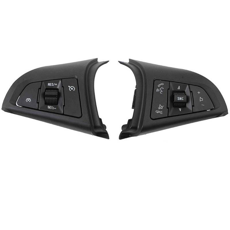 KAMPYTZX Auto Lenkrad Knopf Schalter Für Chevrolet Cruze 09-14 Mai Rui Bao 12-16 96892140 96892135 Lenkradknopf Auto-Tempomatschalter (EIN Paar) von KAMPYTZX