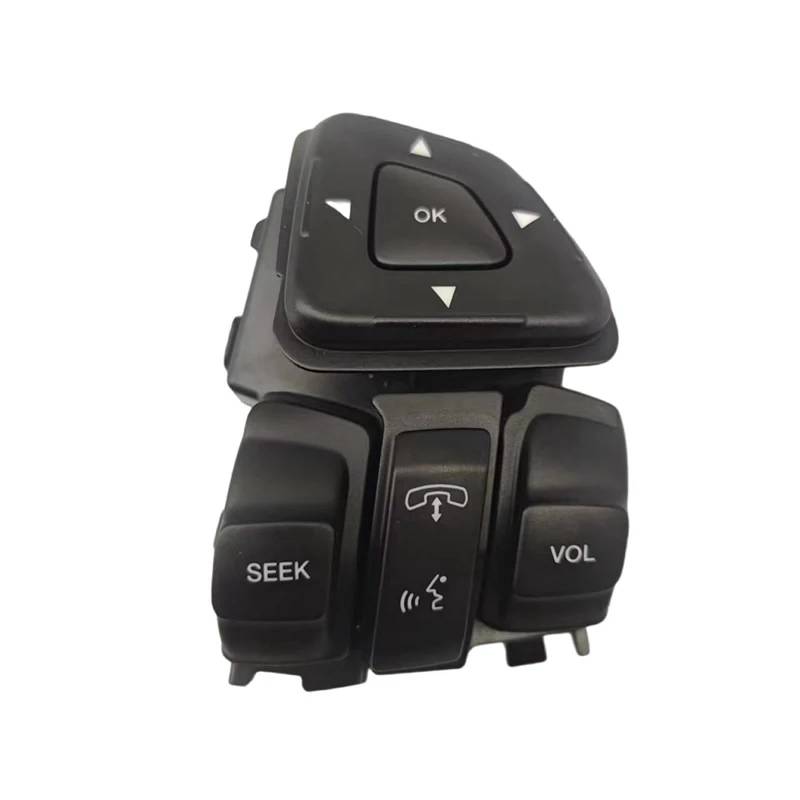 KAMPYTZX Auto Lenkrad Knopf Schalter Für Ford Edge Explorer 2012 2013 2014 2015 Auto Lenkrad Tempomat Schalter Multifunktions Tasten BT4T-9E740-CFW von KAMPYTZX