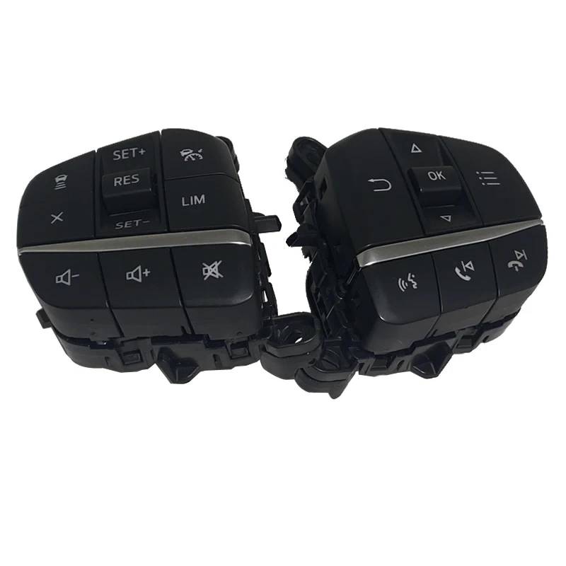 KAMPYTZX Auto Lenkrad Knopf Schalter Für Ford Fiesta Mk4 2019 2020 Lenkrad Tempomat Taste Schalter Musik Volumen Geschwindigkeit Tasten 93302UG50009B von KAMPYTZX