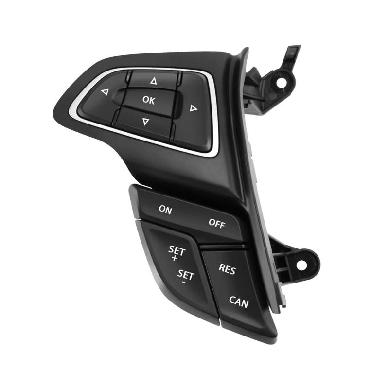 KAMPYTZX Auto Lenkrad Knopf Schalter Für Ford Focus Mk3 2015-2017 Kuga 2017 Tempomat Schalter Multifunktions Lenkrad Taste Bluetooth Audio Taste von KAMPYTZX