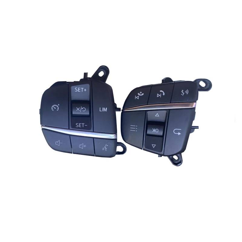 KAMPYTZX Auto Lenkrad Knopf Schalter Für Ford MK4 Fiesta 2019 2020 Autotasten Lenkrad Tempomat Geschwindigkeit LIM Multifunktionstasten 93302UG50009B von KAMPYTZX