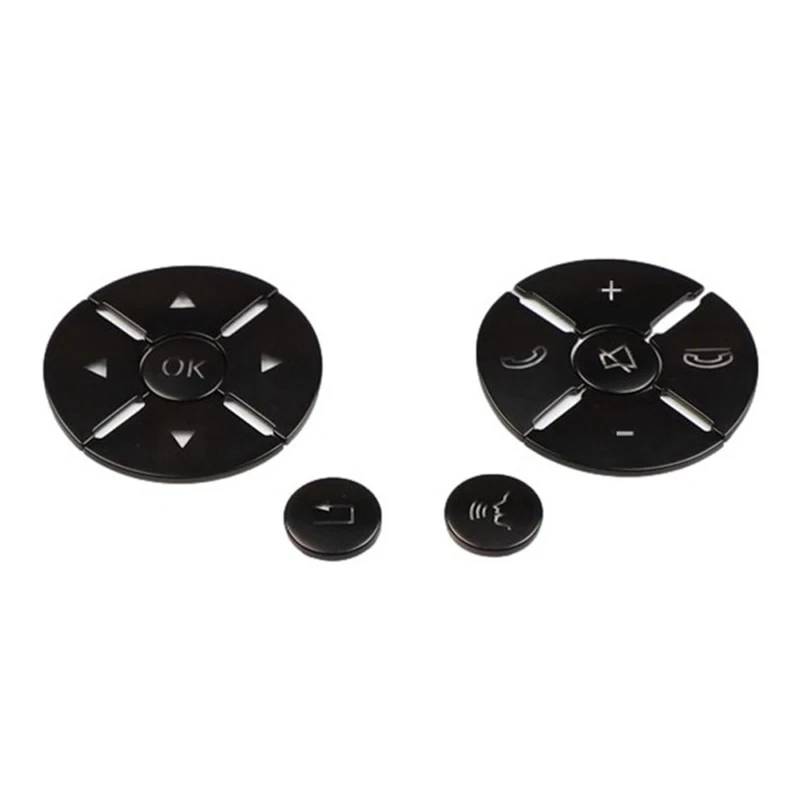 KAMPYTZX Auto Lenkrad Knopf Schalter Für Mercedes Benz CES-Klasse W204 W212 W221 GLK X204 C200 C250 2008-2012 Auto-Lenkrad-Tastenschalter-Trimmabdeckung von KAMPYTZX