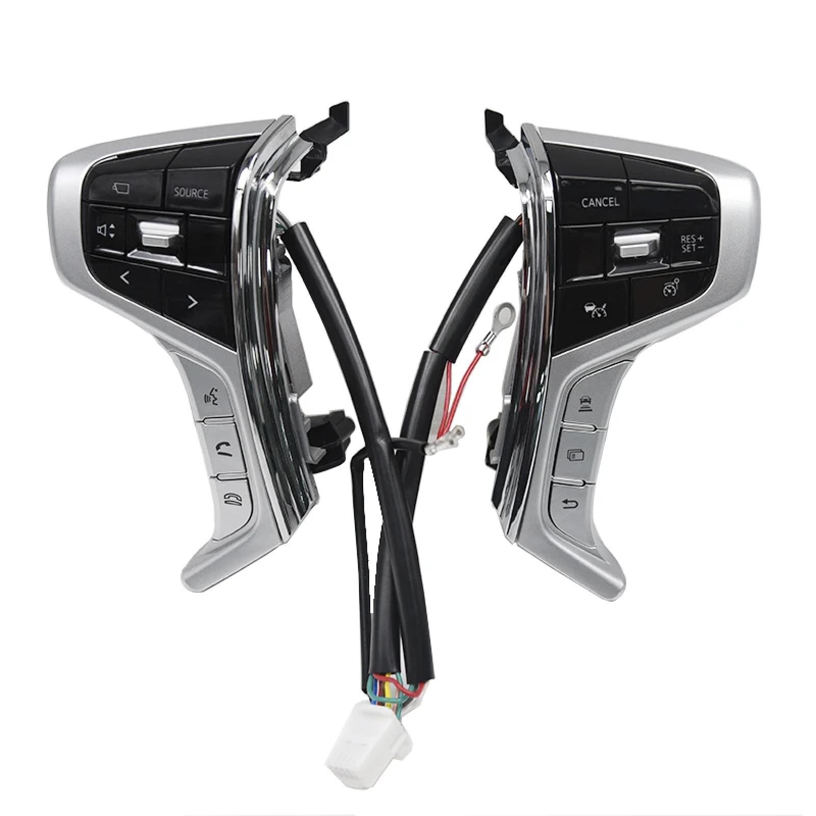 KAMPYTZX Auto Lenkrad Knopf Schalter Für Mitsubishi Pajero Sport 2015-2022 Lenkradtasten Auto Multimedia Audio Tempomat Tasten mit Kabel KAMPYTZX Auto Lenkrad Knopf Schalter Für Mitsubishi Pajero Sport 2015-2022 Lenkradtasten Auto Multimedia Audio Tempomat Tasten mit Kabel von KAMPYTZX