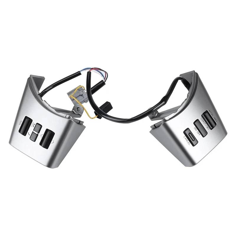 KAMPYTZX Auto Lenkrad Knopf Schalter Für Nissan Navara Frontier Xterra Pathfinder 05-12 Volumen Tempomat Taste Lenkrad Schalter 48430ZL91C 484302Z511 von KAMPYTZX