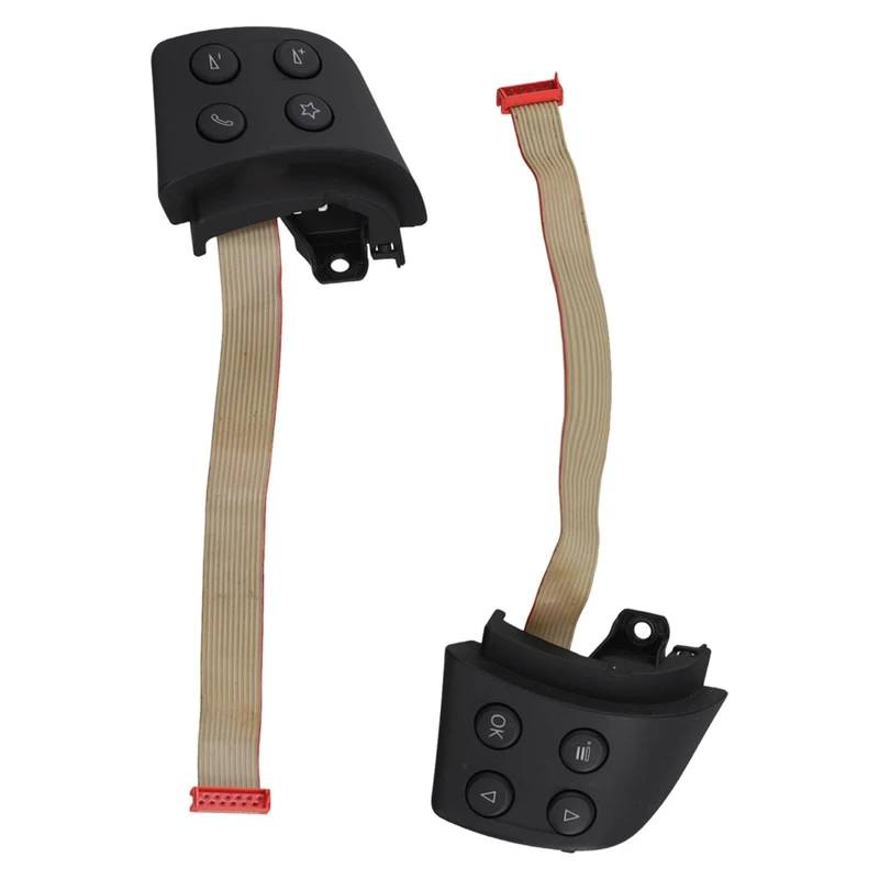 KAMPYTZX Auto Lenkrad Knopf Schalter Für VW Golf MK5 Passat B6 Tiguan Links Oder Rechts Multifunktions Lenkrad Control Taste 1K0959537J 1K0959538F von KAMPYTZX