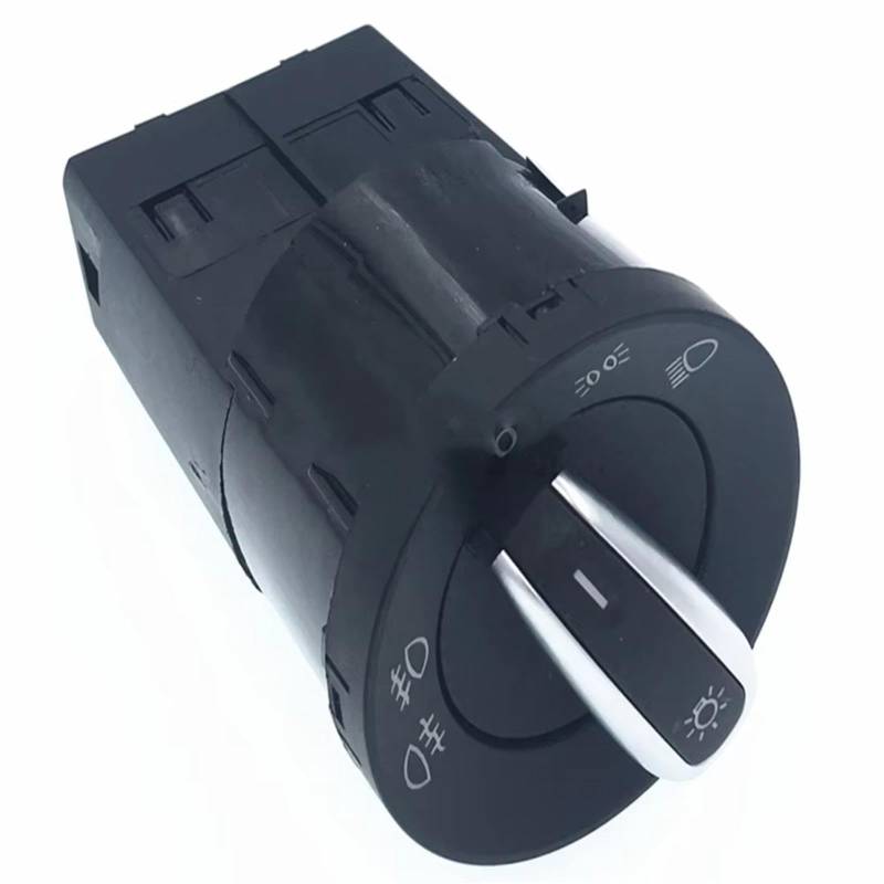 KAMPYTZX Scheinwerferschalter Für Audi A4 8E B6 TT 8N Transporter T5 2002~2003 Chrom Scheinwerfer Nebel Lampe Schalter 6RD941531 von KAMPYTZX