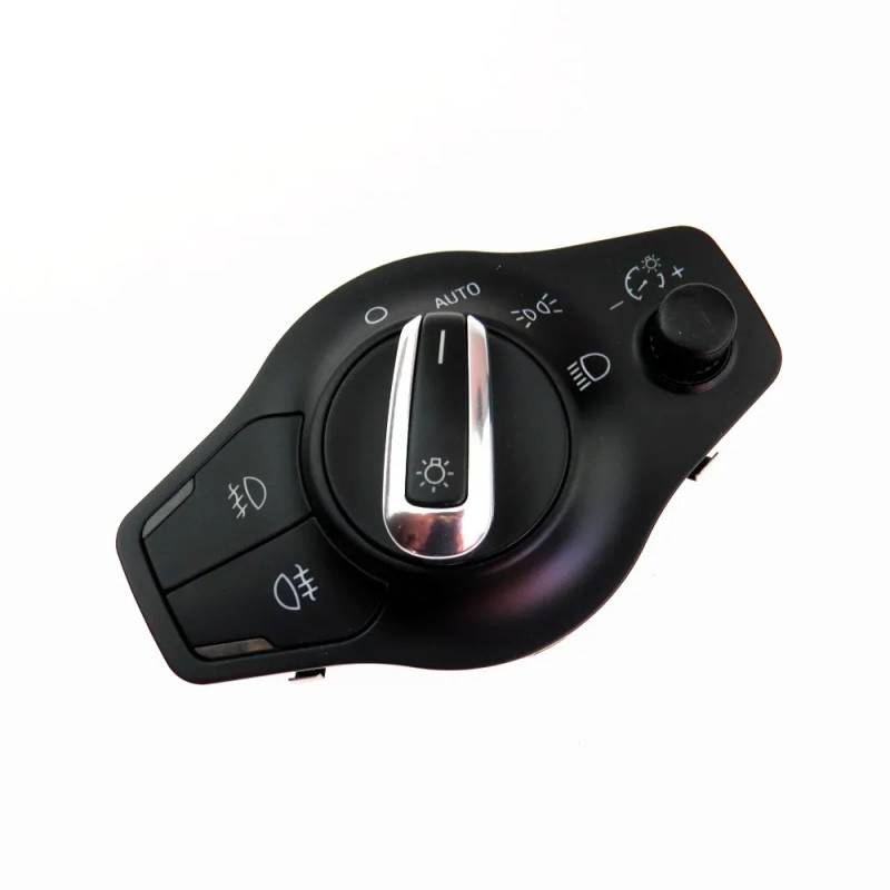 KAMPYTZX Scheinwerferschalter Für Audi A4 B8 S4 A5 Q5 S5 2009-14 8K0941531AS 8UD955559B 1 Pcs Automatische Chrom Scheinwerfer Nebel Licht Knob Control Schalter von KAMPYTZX