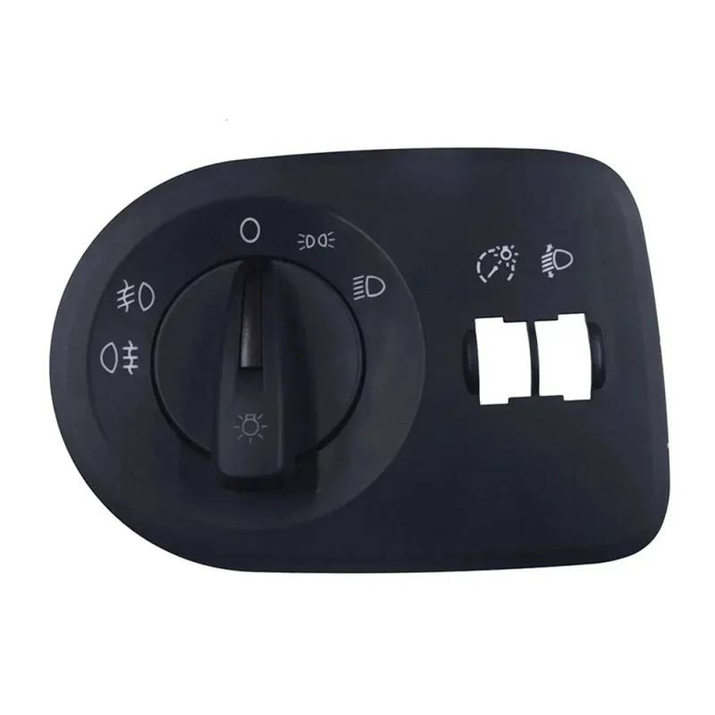 KAMPYTZX Scheinwerferschalter Für Seat Für Ibiza 2009-2015 6J1941531AL Schwarz ABS Scheinwerfer Schalter 1pc Scheinwerfer Schalter Mit Nebel Licht von KAMPYTZX