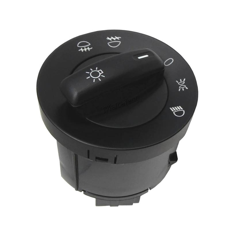 KAMPYTZX Scheinwerferschalter Für VW Caddy III Leder-Kasten Kombi EOS Golf Plus V Passat 3C2 Touran 03-15 1K0941431Q Headling Licht Nebel Lampe Schalter von KAMPYTZX