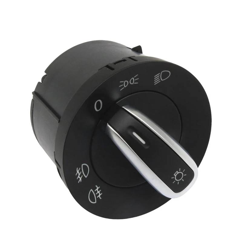 KAMPYTZX Scheinwerferschalter Für VW Caddy Tiguan Touran Golf MK6 Passat B6 3C 05-16 3C8941431C 5ND941431A Chrom Scheinwerfer licht Control Schalter von KAMPYTZX