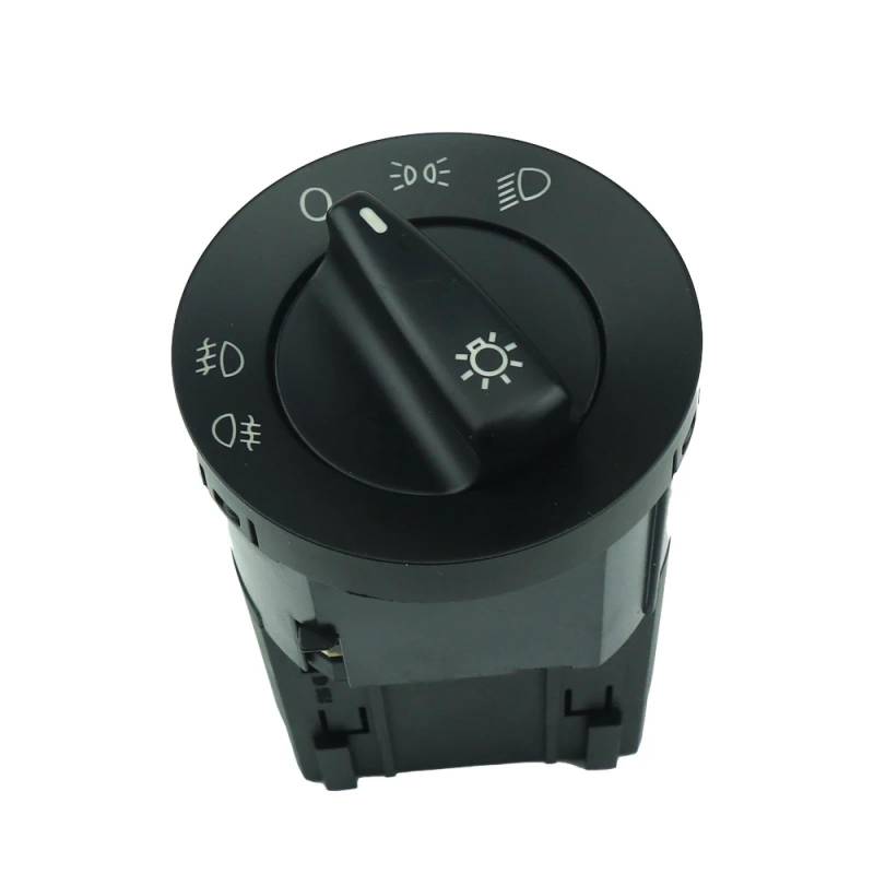 KAMPYTZX Scheinwerferschalter Für VW Passat B5 B5.5 Golf Bora Mk4 Polo 9N 9N3 Lupo Transpoter 96-14 Scheinwerfer-Steuerschalter Nebelscheinwerferknopf 3B0941531 (KEIN Chrom) von KAMPYTZX