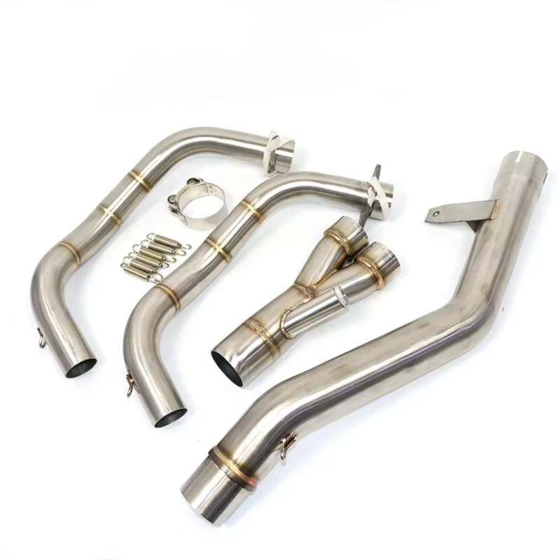 KANGBOZ Für CB500X CBR500 CB500F CBR500R 2013 2014 2015 2016 2017 2018 2019 Motorradauspuff Für Escape Modifiziertes Vorderes Mittelrohr-Verbindungsrohr Motorrad Auspuffrohr von KANGBOZ