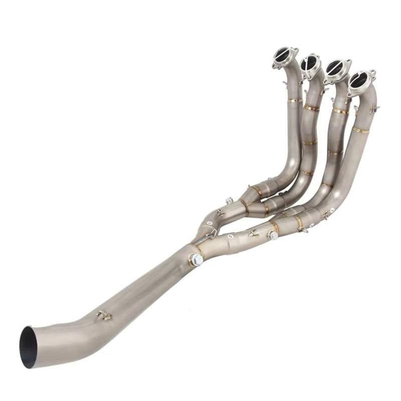 KANGBOZ Für S1000RR 2010-2018 Für S1000R 2015-2018 Motorradauspuff Vorne Verbindungsrohr Anschluss 51mm Schalldämpfer Motorrad Auspuffspitze Schalldämpfer Motorrad Auspuffrohr von KANGBOZ