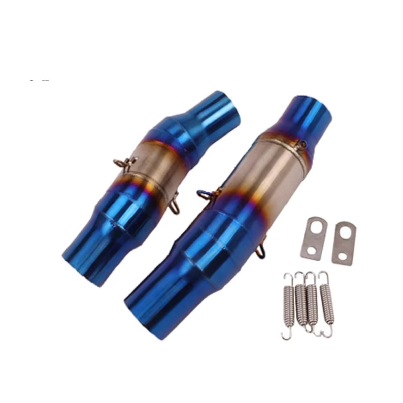 KANGBOZ Für Z1000 Z1000SX 2010-2020 Modifiziertes Motorrad-Abgassystem Für Escape Middle Link Pipe Schalldämpfer Motorrad-Auspuff-Entlüftungs-Verbindungsrohr Motorrad Auspuffrohr(Blue) von KANGBOZ