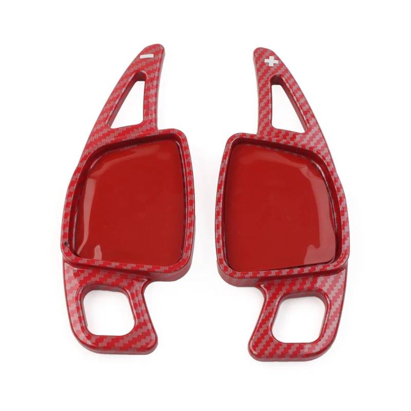 KANGBOZ Kompatibel Mit A3 2021 2022 2023 2024 Für S4 A5 2020 2021 Auto-Lenkrad-Controller-Schaltwippen-Verlängerung Upgrade-Auto-Innenraum Auto Schaltwippen(Carbon Fiber Red) von KANGBOZ