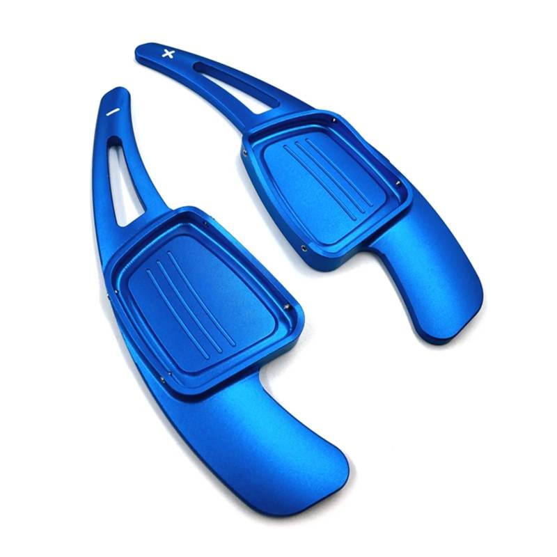 KANGBOZ Kompatibel Mit A5 S5 Q5 2018 2019 2020 2021 Für SQ5 2018 2019 2020 Aluminium-Auto-Styling-Lenkrad-Controller-Schaltwippen-Verlängerung Auto Schaltwippen(Blue) von KANGBOZ