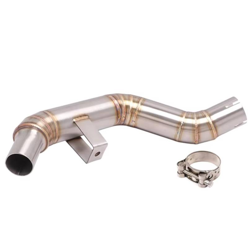 KANGBOZ Kompatibel Mit Benelli Für 502C Motorrad-Mittelverbindungsrohr-Auspuffanlage Für Escape Moto Für Connect Muffler Motorrad-Auspuffrohr-Endrohr Motorrad Auspuffrohr von KANGBOZ