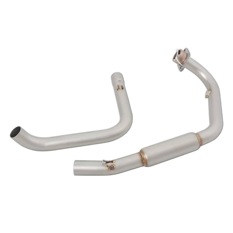 KANGBOZ Kompatibel Mit Benelli Für TNT125 2017 2018 2019 2020 2021 2022 Motorrad 51MM Auspuff Vorne Mittelverbindungsrohr Für Escape System Schalldämpfer Motorrad Auspuffrohr von KANGBOZ