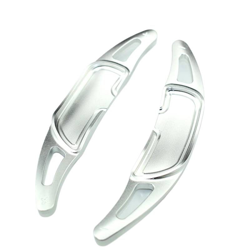KANGBOZ Kompatibel Mit Benz Für W176 W205 S205 C217 2015–2019 Für W218 2014–2019 Aluminium-Auto-Lenkrad-Schaltwippen-Schalthebel Auto-Universal-Picks Auto Schaltwippen(Silver) von KANGBOZ