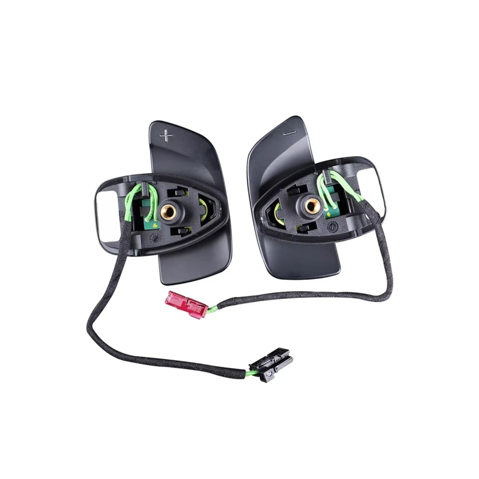 KANGBOZ Kompatibel Mit Benz Für W213 C238 A238 C257 W464 2019 2020 2021 Verlängerungsschaltabdeckung Auto-Lenkrad-Controller-Paddel-Verlängerungsschalthebel Auto Schaltwippen(Black) von KANGBOZ