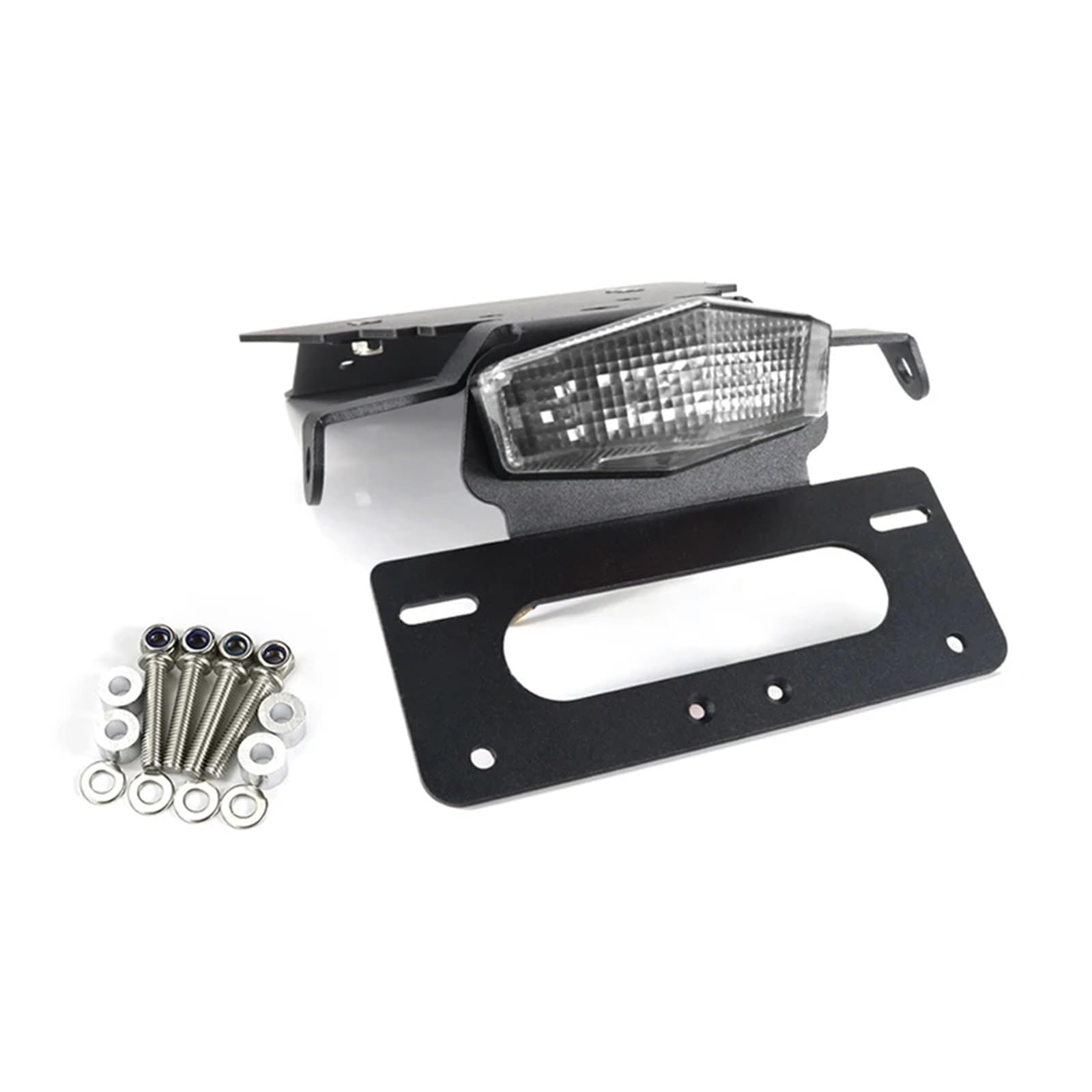 KANGBOZ Kompatibel Mit Bonneville Für T100 Für SE Für Scrambler Für Thruxton 2001-2015 Nummernschildhalter Hinterer Kotflügel-Eliminierungssatz Motorrad-kennzeichenhalter(Clear) von KANGBOZ