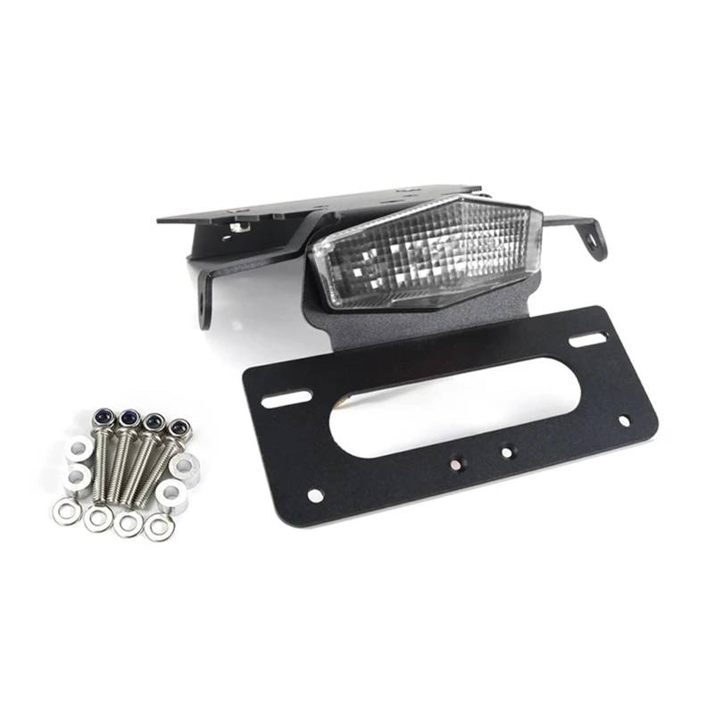 KANGBOZ Kompatibel Mit Bonneville Für T100 Für SE Für Scrambler Für Thruxton 2001-2015 Nummernschildhalter Hinterer Kotflügel-Eliminierungssatz Motorrad-kennzeichenhalter(Clear) von KANGBOZ