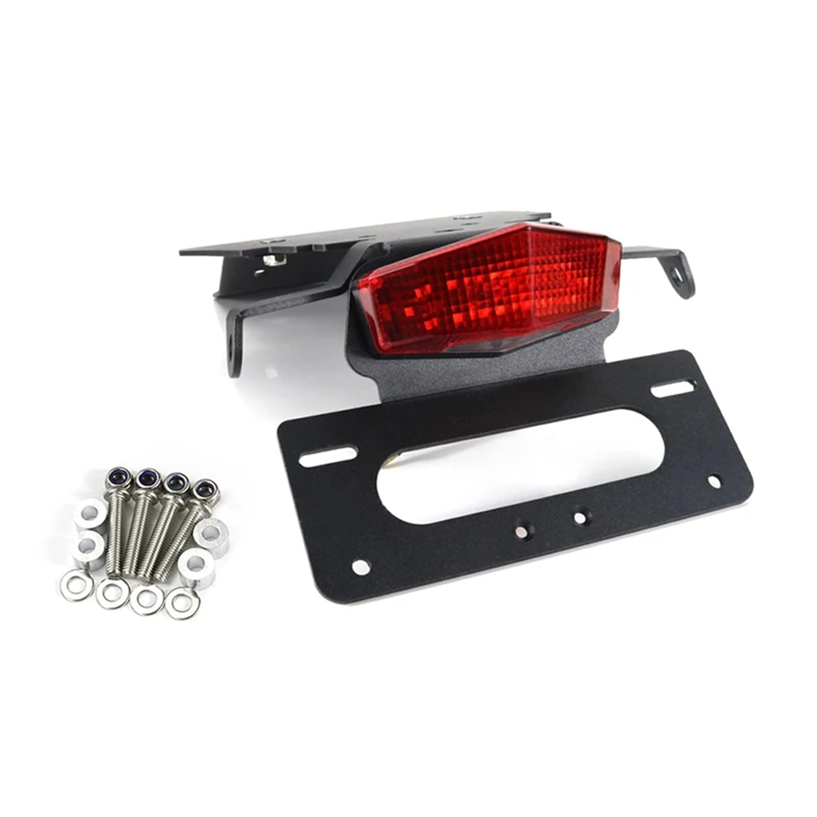 KANGBOZ Kompatibel Mit Bonneville Für T100 Für SE Für Scrambler Für Thruxton 2001-2015 Nummernschildhalter Hinterer Kotflügel-Eliminierungssatz Motorrad-kennzeichenhalter(Red) von KANGBOZ