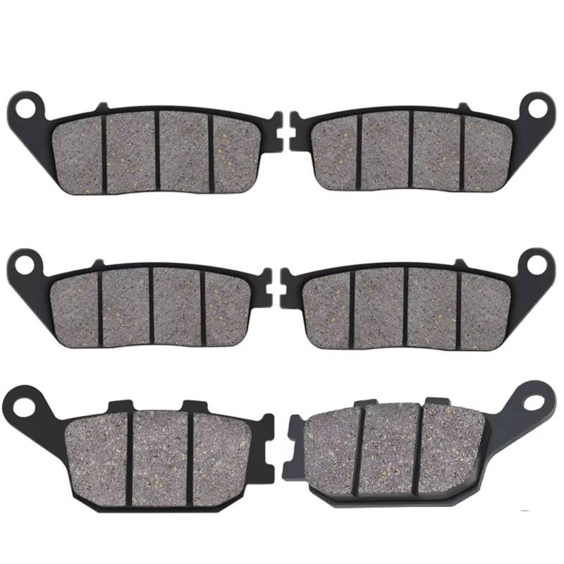 KANGBOZ Kompatibel Mit CBR 600 F3 1995 1996 1997 1998 Für CB 600 FY/F1-F6 Für Hornet 2000 2001 2002 2003 2004 2005 2006 Motorrad Vorne Heckbremsbeläge Motorrad Bremsbeläge(2pc Front and Rear) von KANGBOZ