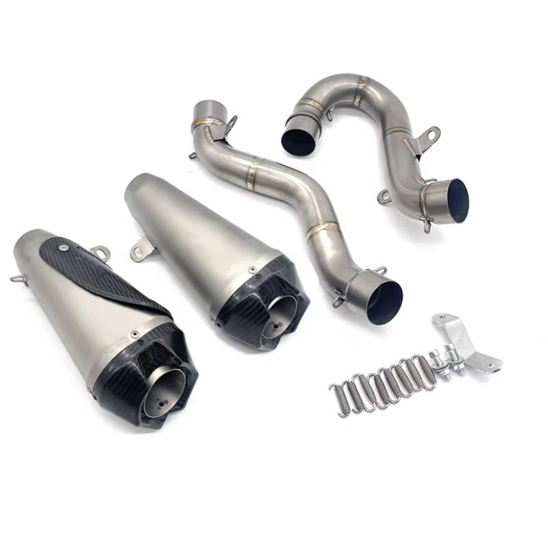 KANGBOZ Kompatibel Mit Ducati Für Panigale V4 2024 Motorrad Für Titanlegierung FullSystems Auspuffschalldämpfer Für Escape Modifide Link Pipe Motorrad Auspuffrohr von KANGBOZ