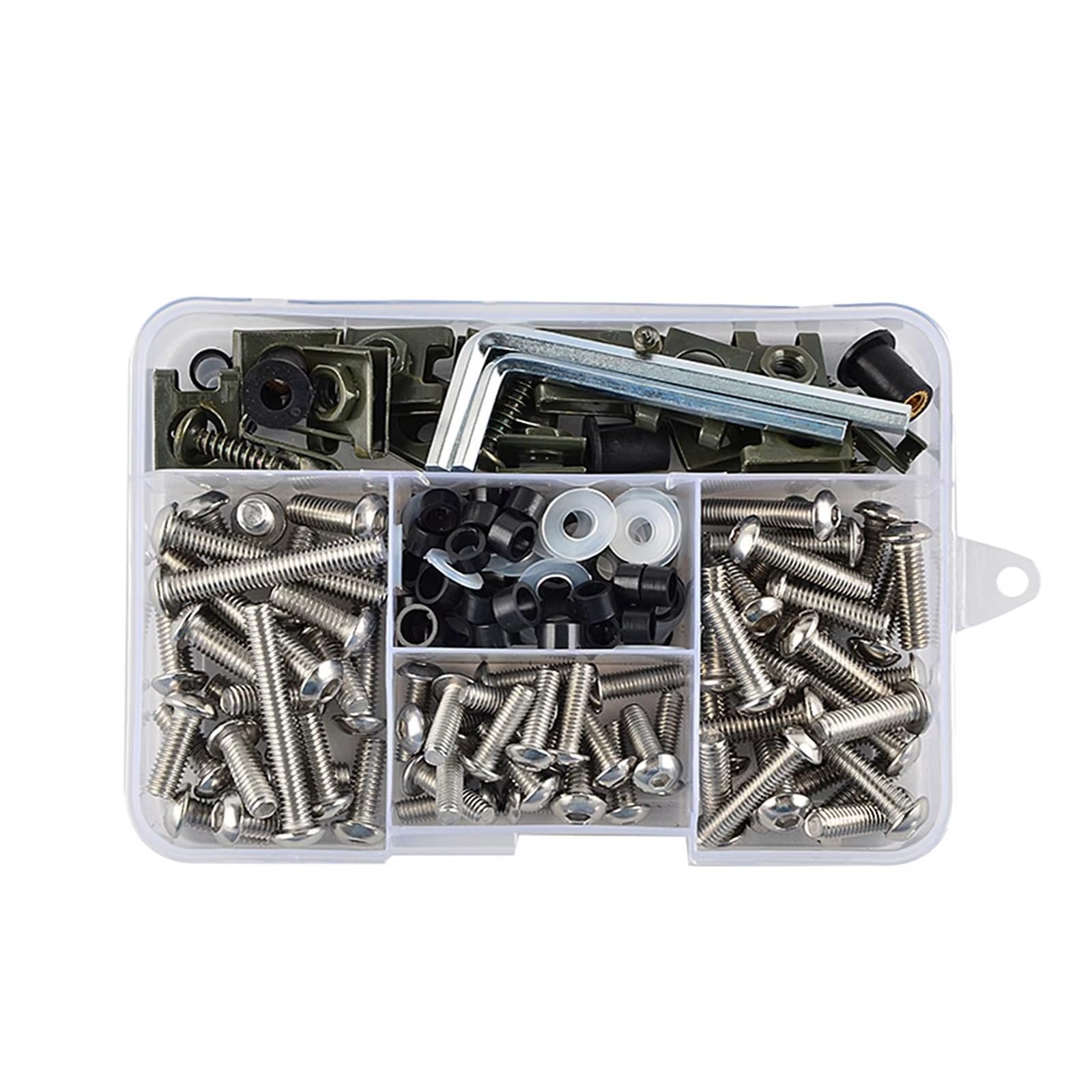 KANGBOZ Kompatibel Mit Ducati Motorradzubehör Verkleidungsschrauben-Kit. Motorrad-Karosserie-Verkleidungsschrauben-Kit Motorrad Schraubenset(B 177pcs) von KANGBOZ
