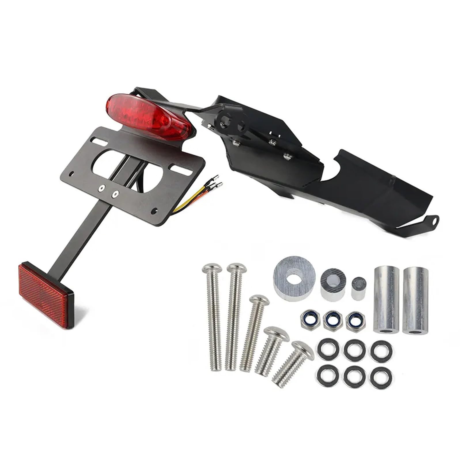 KANGBOZ Kompatibel Mit F900R Für F900XR 2020-2024. Motorrad-Kennzeichenhalterhalterung, Heckklappe, Kotflügel-Eliminierungskit Motorrad-kennzeichenhalter(Red) von KANGBOZ