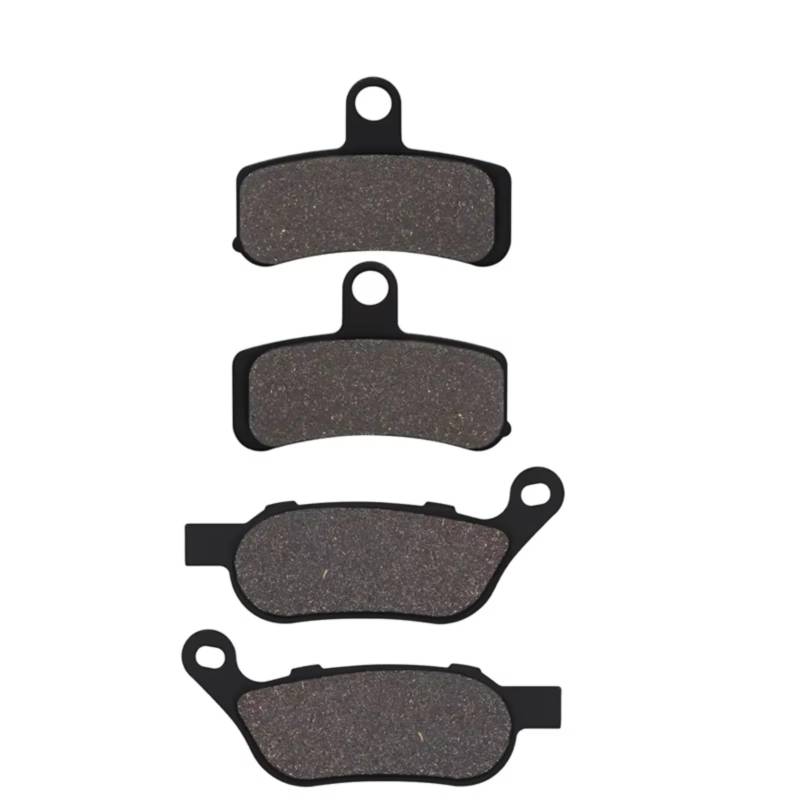 KANGBOZ Kompatibel Mit FLSTC Für Heritage Für Softail Für FLSTF Für Fat Für Boy 2008 2009 2010 2011 2012 2013 2014 Motorrad Vorne Hinten Bremsbelag Motorrad Bremsbeläge(Front and Rear) von KANGBOZ