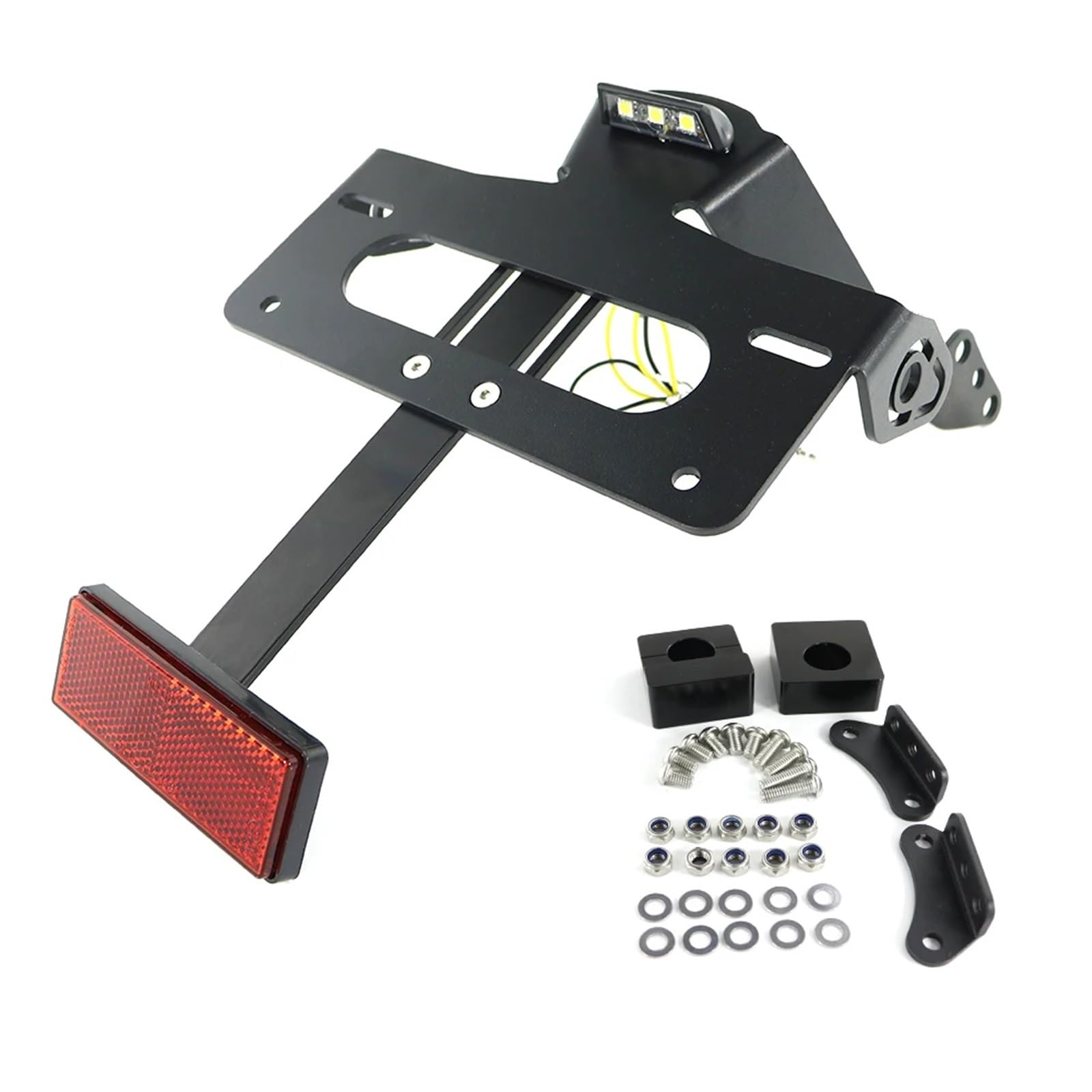 KANGBOZ Kompatibel Mit FZ-09 Für MT-09 2017-2020 Für SP 2018-2020 Heckkotflügel-Eliminierungskit Kennzeichenhalterhalterung Motorrad-kennzeichenhalter(with Reflector) von KANGBOZ