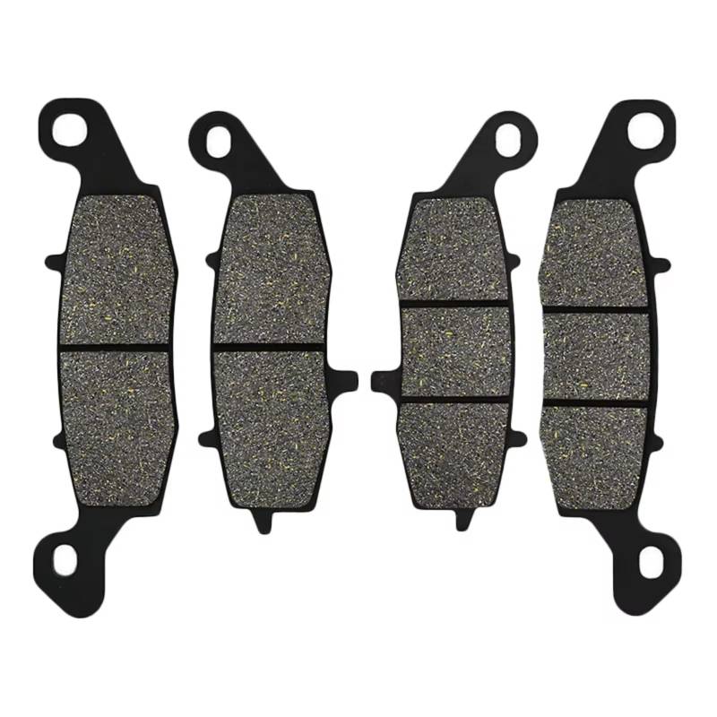 KANGBOZ Kompatibel Mit Für EX 650 Für Ninja 650 R Für ER-6F 2006 2007 2008 2009 2010 2011 2012 2013 2014 2015 2016 Motorrad Vorne Hinten Bremsbelag Motorrad Bremsbeläge(Front and Rear) von KANGBOZ
