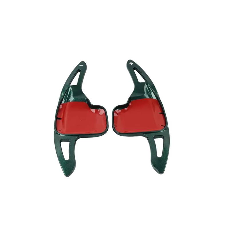 KANGBOZ Kompatibel Mit Für F20 F21 F30 F31 F34 F32 F33 F36 2013–2019 Verlängerungsschaltabdeckung Auto-Lenkrad-Controller Schaltwippen-Schalthebelteile Auto Schaltwippen(Green) von KANGBOZ