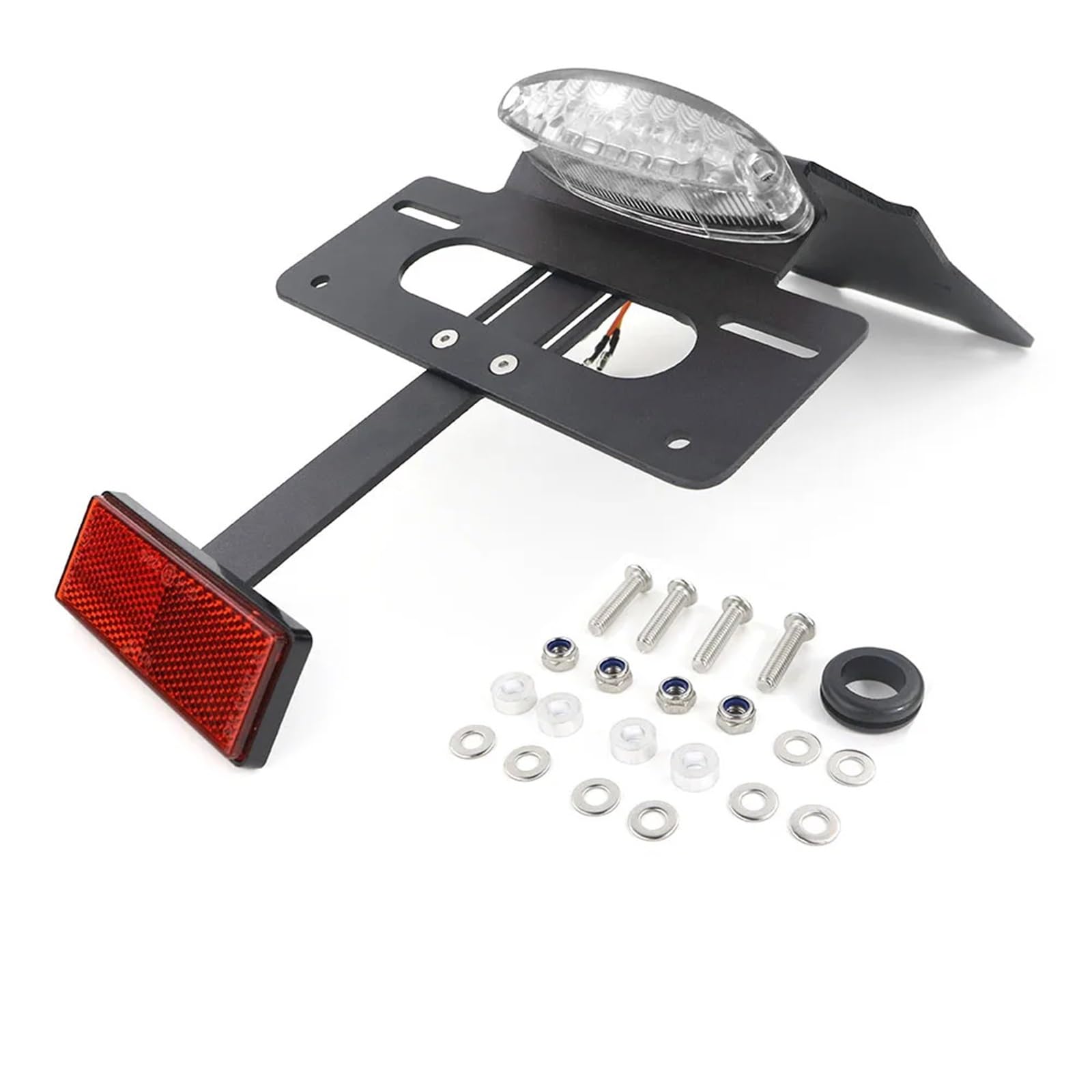 KANGBOZ Kompatibel Mit Für KLR650 2022-2024 Motorrad-Heckkotflügel-Eliminator-Kennzeichenhalterhalterung Motorrad-kennzeichenhalter(Clear) von KANGBOZ