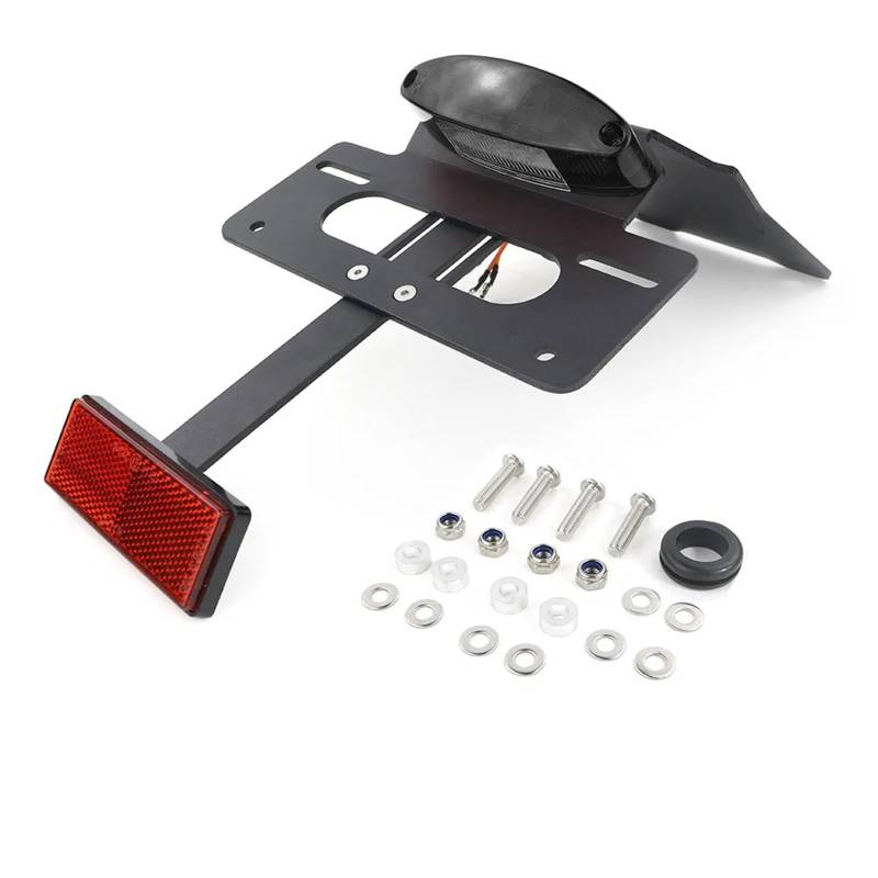 KANGBOZ Kompatibel Mit Für KLR650 2022-2024 Motorrad-Heckkotflügel-Eliminator-Kennzeichenhalterhalterung Motorrad-kennzeichenhalter(Dark Grey) von KANGBOZ