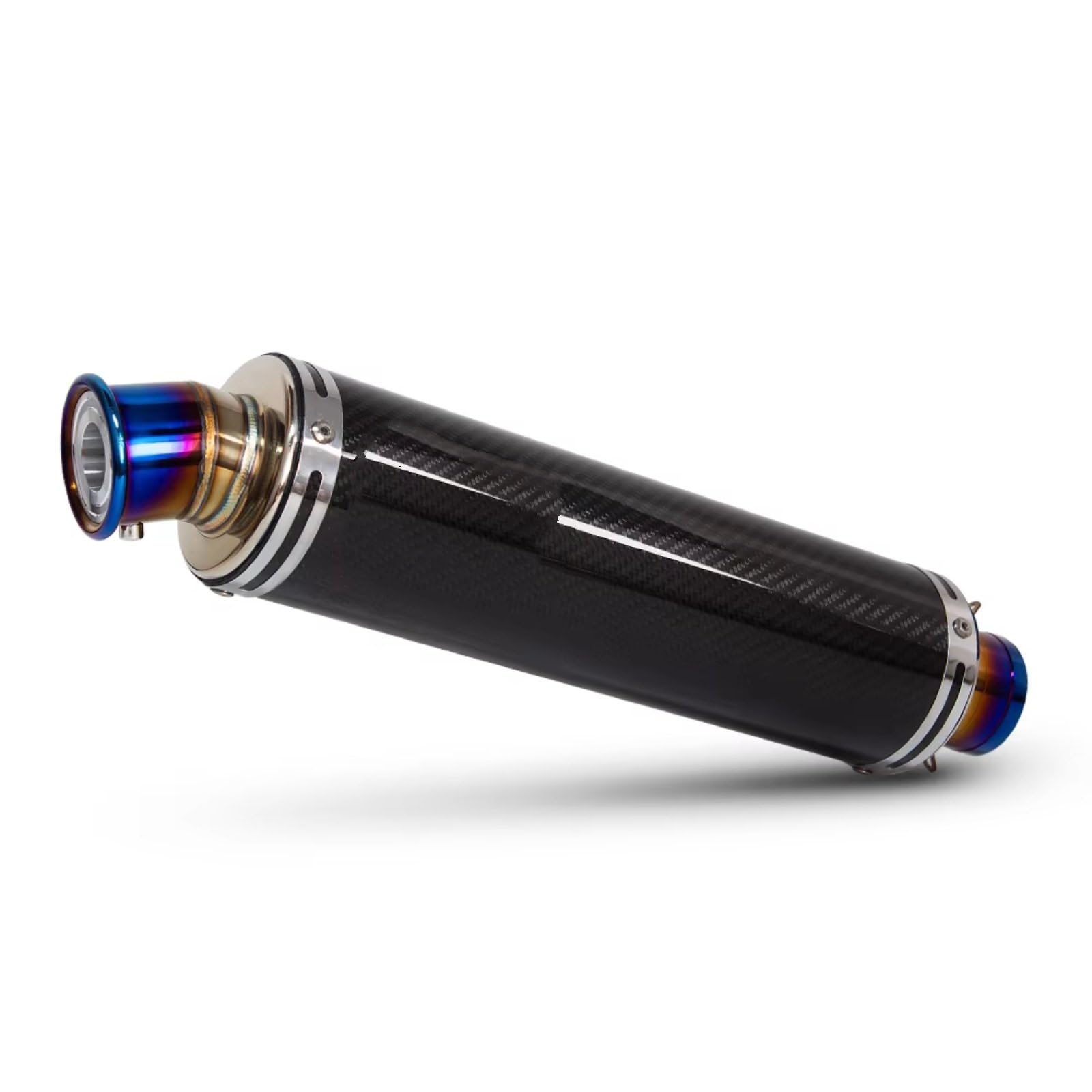 KANGBOZ Kompatibel Mit Fz150 Für R3 Für Mt07 Für Mt09 Motorradzubehör Auspuffrohr Motorrad Modifiziertes Auspuffrohr Motorrad Auspuffrohr(Type C) von KANGBOZ