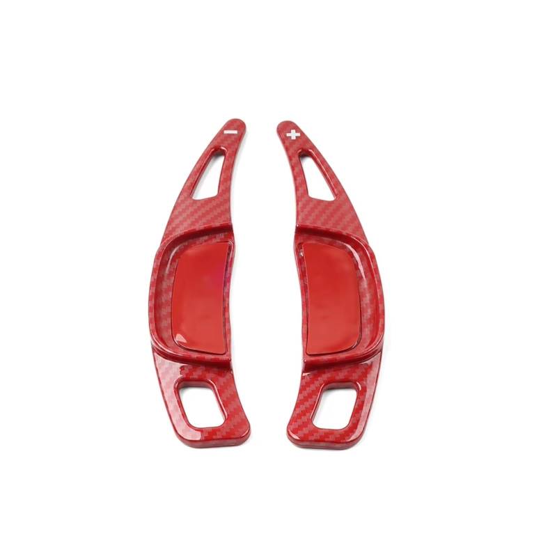 KANGBOZ Kompatibel Mit Mazda Für 3 Für Fließheck 3 Limousine 2019 2020 2021 2022 2023 Auto-Lenkrad-Controller-Schaltpaddel-Verlängerung Autozubehör Auto Schaltwippen(Carbon Fiber Red) von KANGBOZ