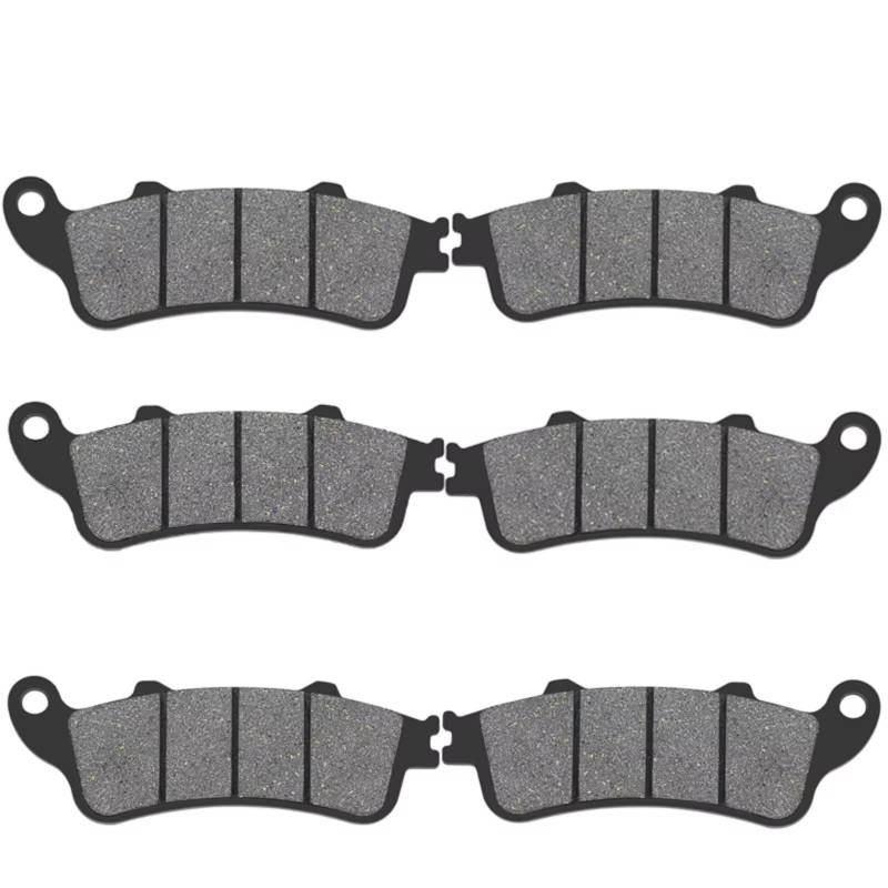 KANGBOZ Kompatibel Mit ST 1300 2002 2003 2004 2005 2006 2007 Für NT 650 V2/V3/V4/V5 2002 2003 2004 2005 Motorrad- Und Heckbremsbeläge Motorrad Bremsbeläge(3 Pairs) von KANGBOZ