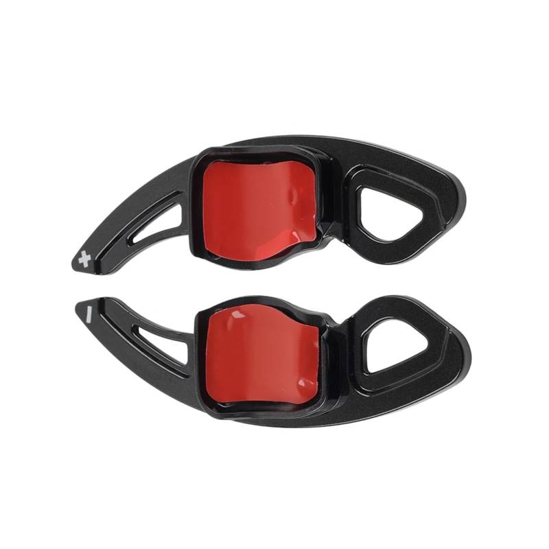 KANGBOZ Kompatibel Mit Seat Für Leon 2009 2010 2011 2012 2013 2014 Upgrade-Autoinnenausstattung Lenkradsteuerung Schaltwippen-Erweiterungszubehör Auto Schaltwippen(Black) von KANGBOZ