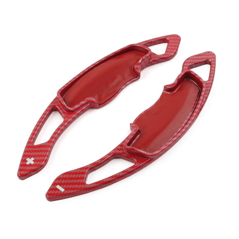 KANGBOZ Kompatibel Mit Spirior 2015–2019 Für Acura TLX 2015–2020 Ersatz-Lenkrad-Controller In Karbonfaser-Optik Schaltwippen-Verlängerung Auto Schaltwippen(Carbon Fiber Red) von KANGBOZ
