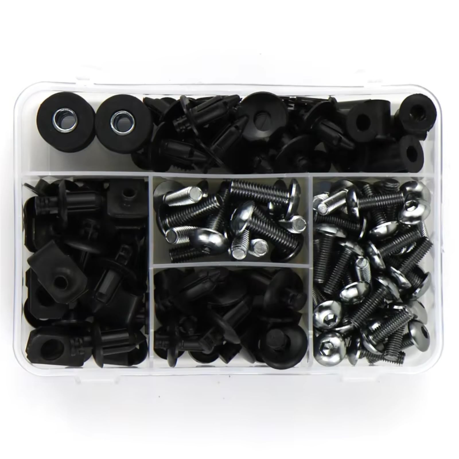 KANGBOZ Kompatibel Mit Suzuki Für RF 900 1993–1999 Für RF 600 1993–1998 Für B-King 2007–2012 Motorrad-Verkleidungsschrauben-Set Muttern Windschutzscheibenschrauben Motorrad Schraubenset(Titanium) von KANGBOZ