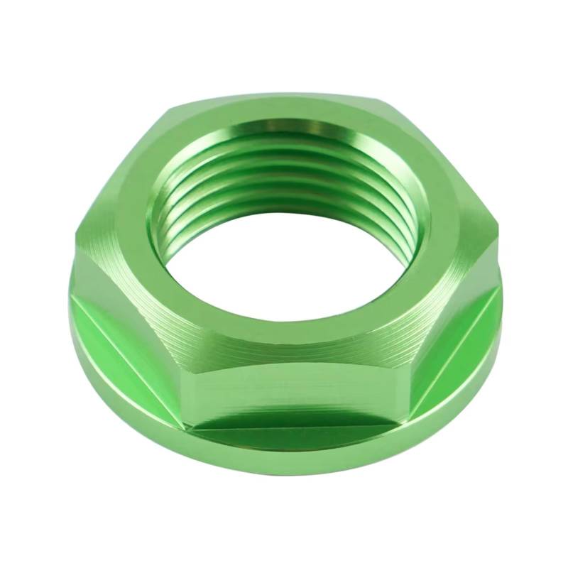 KANGBOZ Kompatibel Mit Suzuki Für RM-Z250 Für RM-Z450 Für RMX450Z Motorrad Zubehör Mutter Clips Vorne Links Rechts Achswelle Lock Mutter Motorrad Schraubenset(Green) von KANGBOZ