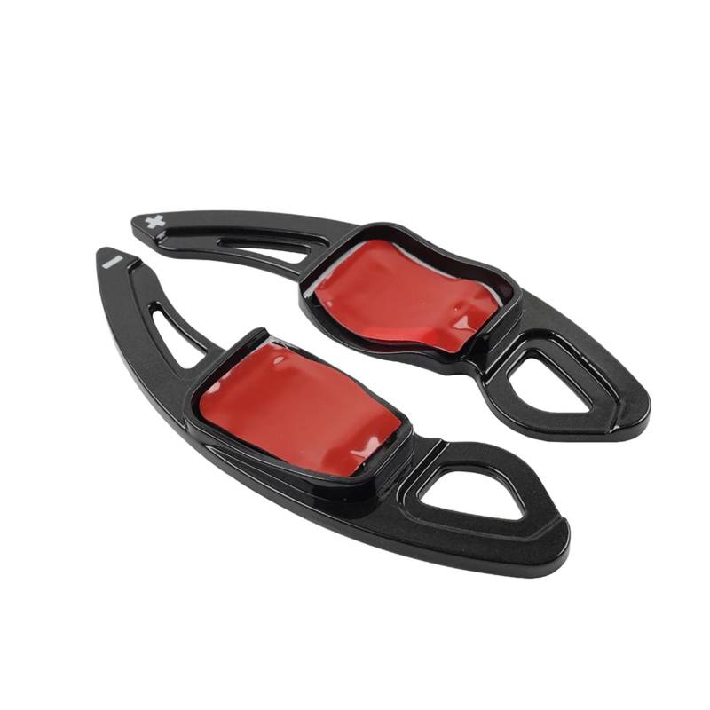 KANGBOZ Kompatibel Mit VW Für Golf Für MK6 R20 Für Scirocco 2009–2014 Für J&etta 2011–2017 Verlängerungsschaltabdeckung Auto-Lenkrad-Schaltwippenteile Auto Schaltwippen(Black) von KANGBOZ