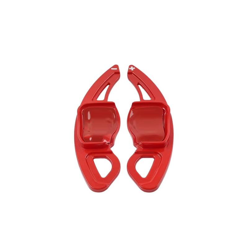 KANGBOZ Kompatibel Mit VW Für Touareg 2011–2016 Für CC 2008–2017 Verlängerungs-Schaltabdeckung Auto-Lenkrad-Schaltwippen-Verlängerung Upgrade des Autoinnenraums Auto Schaltwippen(Red) von KANGBOZ